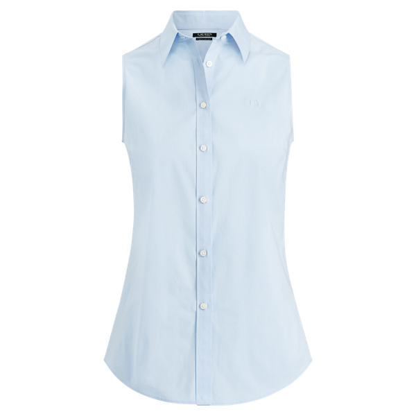 Ärmellose Bluse Lauren in Blue 1