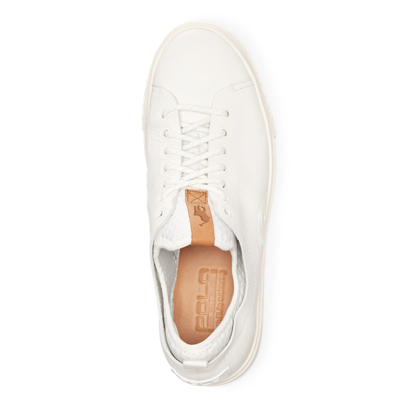 Polo ralph lauren dunovin leather sneaker hotsell