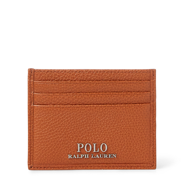 Tan Tumbled Leather Card Case Polo Ralph Lauren 2