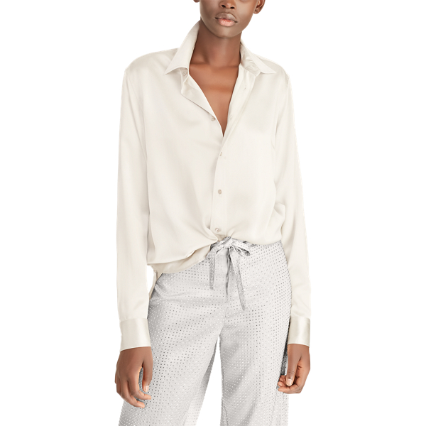 Camicia Bacall in raso Ralph Lauren Collection in 3