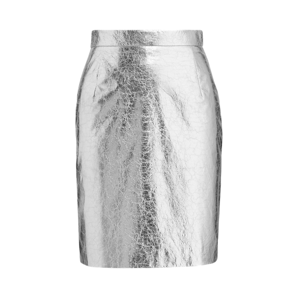 Mini-jupe Faria en cuir Ralph Lauren Collection en 1