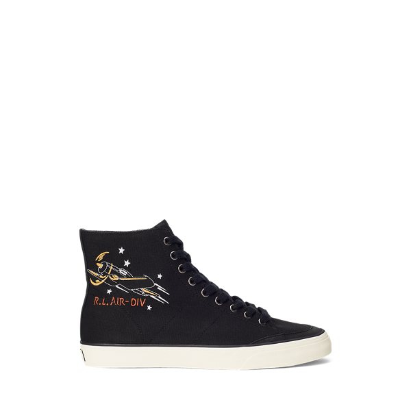 Polo ralph lauren solomon canvas sneaker hotsell