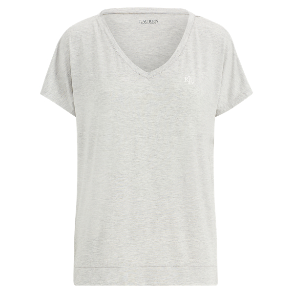 Heather Grey Stretch Modal T-Shirt Lauren 1