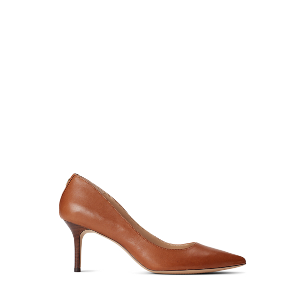 Ralph lauren tan heels on sale