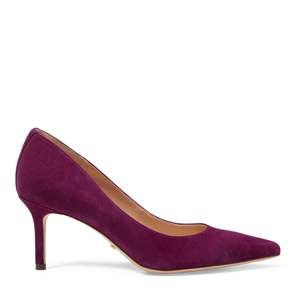 Eggplant Lanette Suede Pump Lauren 1