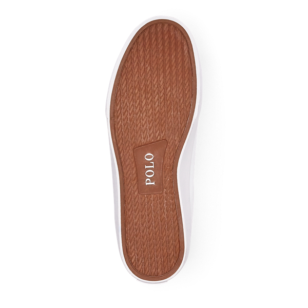 White Solomon Canvas Sneaker Polo Ralph Lauren 5