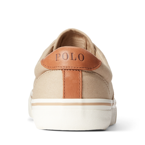送関込POLO RALPHLAUREN THORTON RECYCLED CANVAS SNEAKERS Polo Ralph Lauren Thornton III Light Blue Washed Men's Size