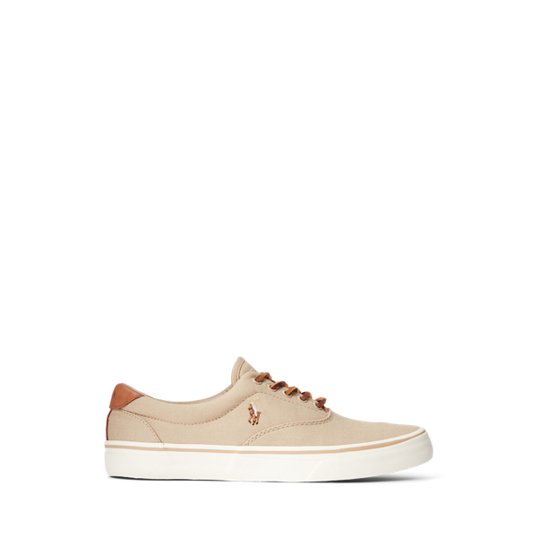 Khaki Thorton Canvas Low-Top Sneaker Polo Ralph Lauren 1