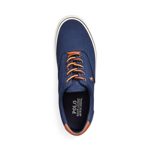 Navy Thorton Canvas Low-Top Sneaker Polo Ralph Lauren 5
