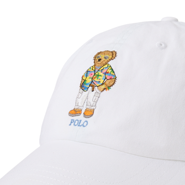 White Polo Bear Twill Ball Cap Polo Ralph Lauren 3