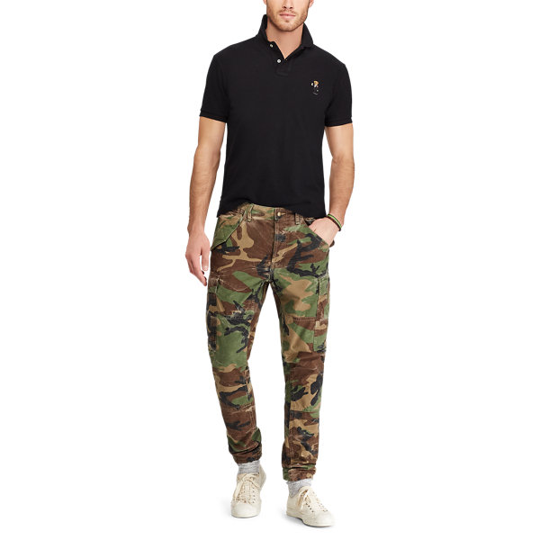 Polo Black Martini Bear Custom Fit Bear Mesh Polo Polo Ralph Lauren 2