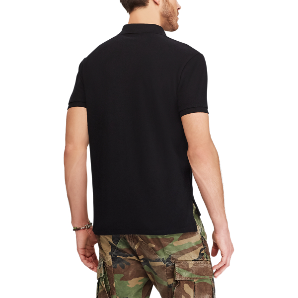 Polo Black Martini Bear Custom Fit Bear Mesh Polo Polo Ralph Lauren 4