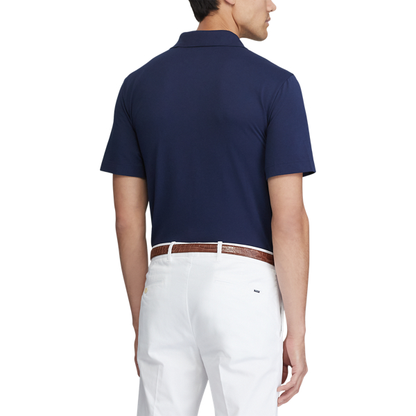 Polo Active-Fit Performance Polo Golf en Marine raffin&eacute; 4