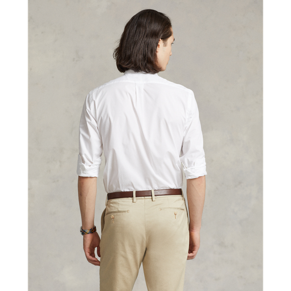 White Slim Fit Poplin Shirt Polo Ralph Lauren 5