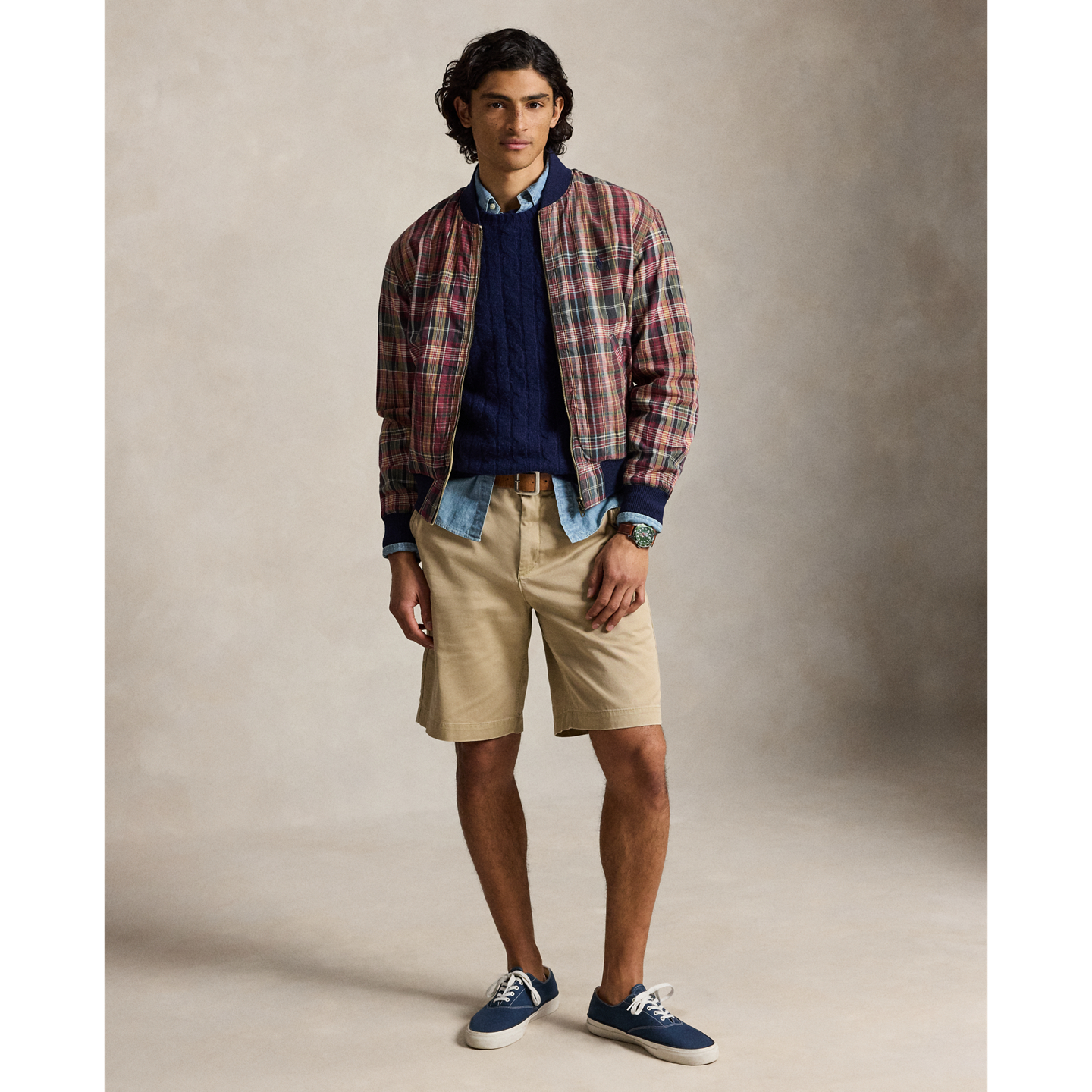 Мужские шорты Polo Ralph Lauren 10-Inch Relaxed Fit Chino, цвет: Рыжевато-коричневый — фото 4