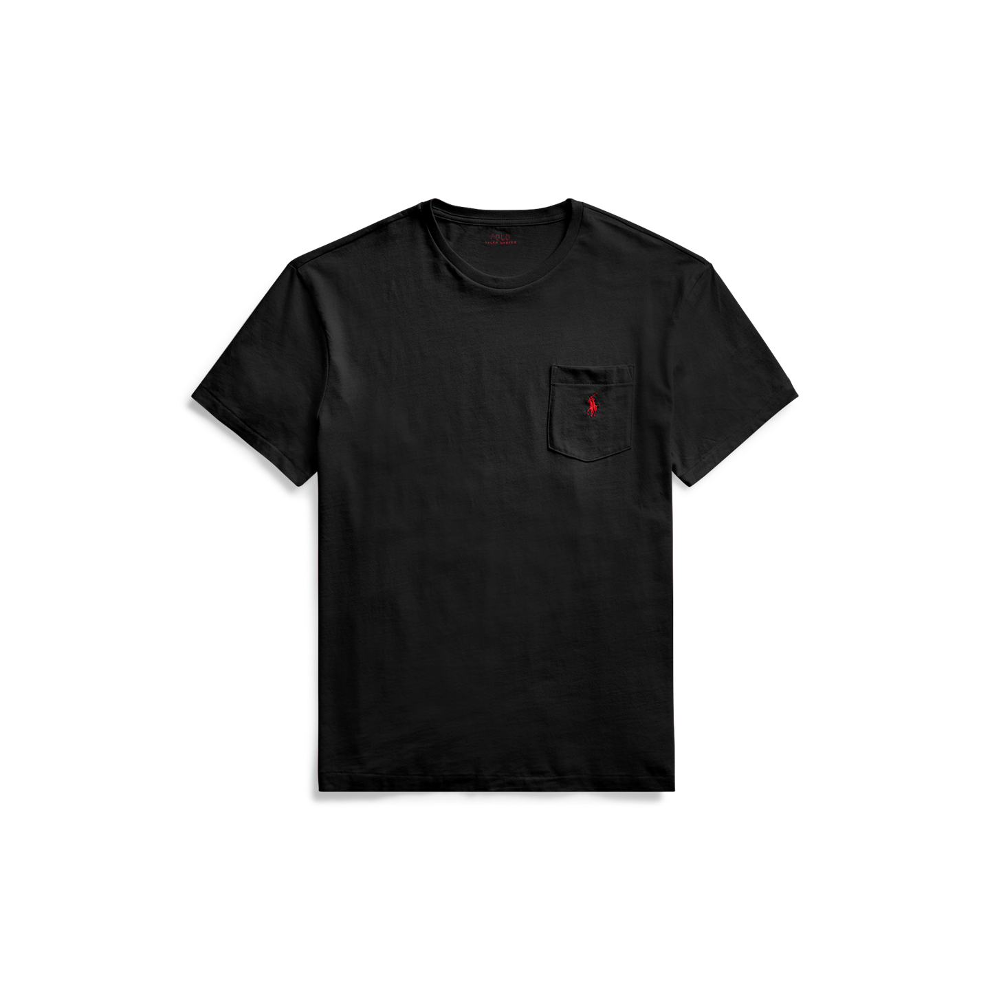 Мужская футболка Ralph Lauren Classic Fit Jersey Pocket, цвет: Чёрный — фото 5