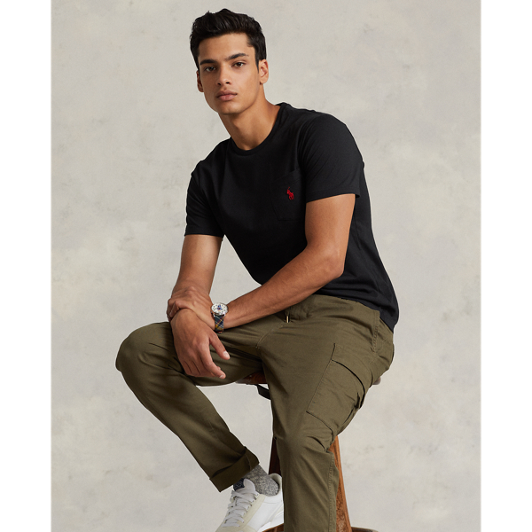 Custom Slim Fit Jersey Pocket T-Shirt | Ralph Lauren
