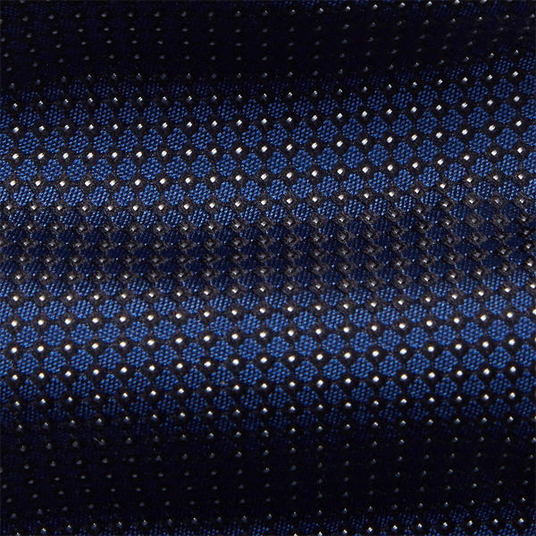 Navy Patterned Silk Tie Purple Label 3