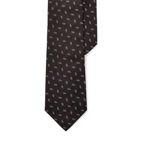 Black Macclesfield Silk Tie Purple Label 4