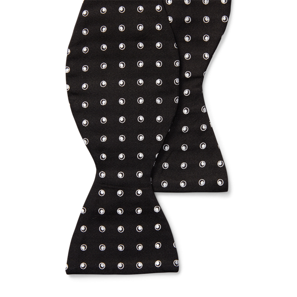 Dot Silk Jacquard Bow Tie Purple Label 1