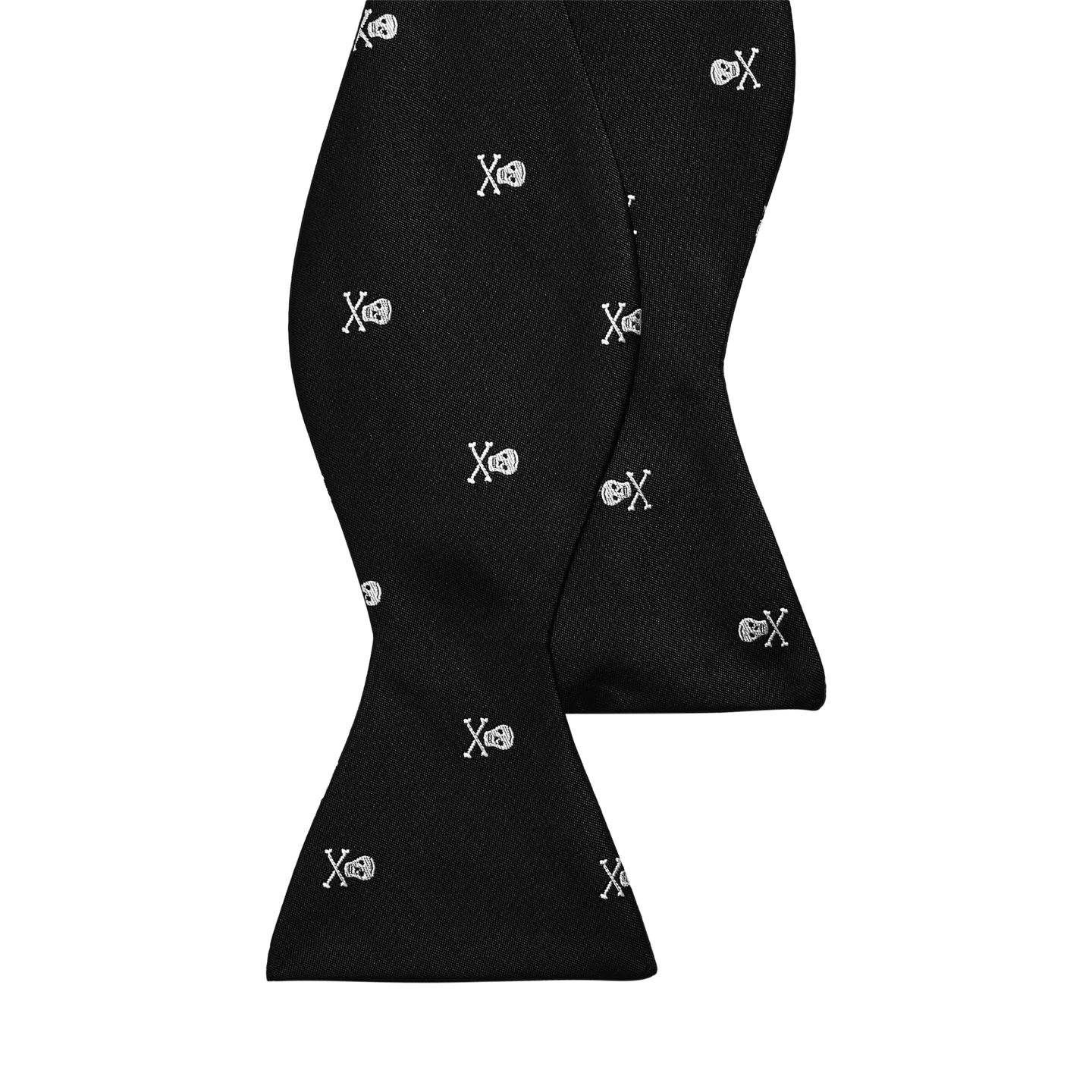 Мужские галстуки Ralph Lauren Skull-and-Bones Silk Bow Tie, цвет: Чёрный / Белый — фото 3