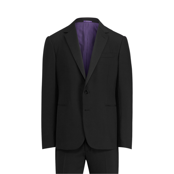 Gregory Wool Barathea Notch Tuxedo Purple Label 1