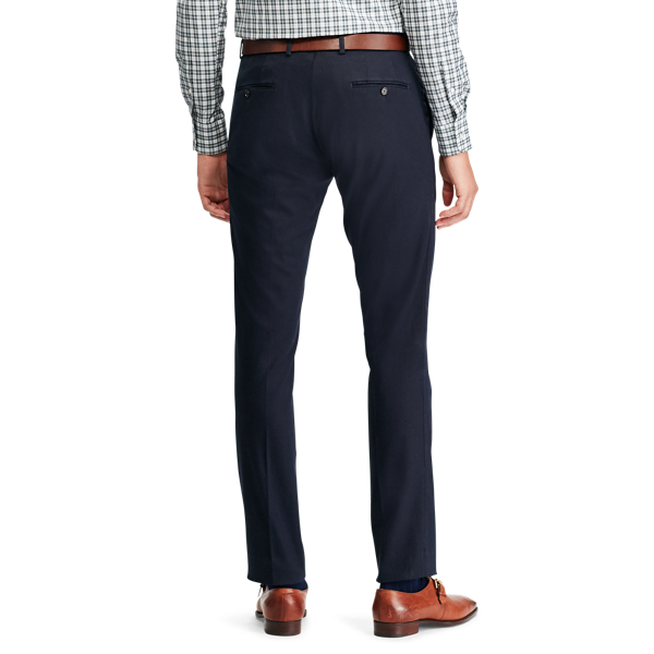 Adirondack Navy Slim Fit Stretch Twill Trouser Purple Label 5