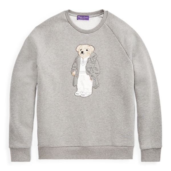 Polo Bear Fleece Sweatshirt Purple Label 1