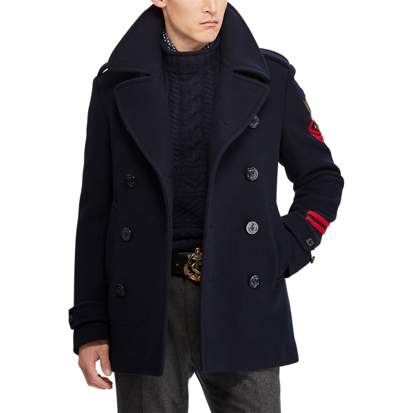 Cls Chairman Navy W/ Cls Wool-Cashmere Peacoat Purple Label 5