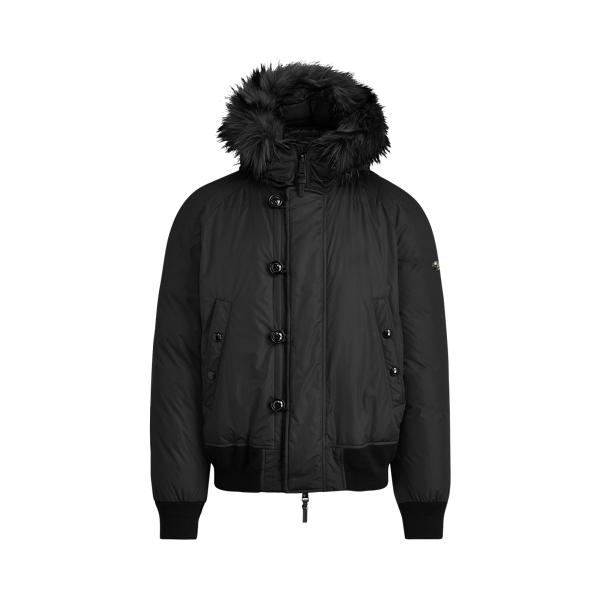 RLX Faux-Fur-Trim Down Jacket Purple Label 1