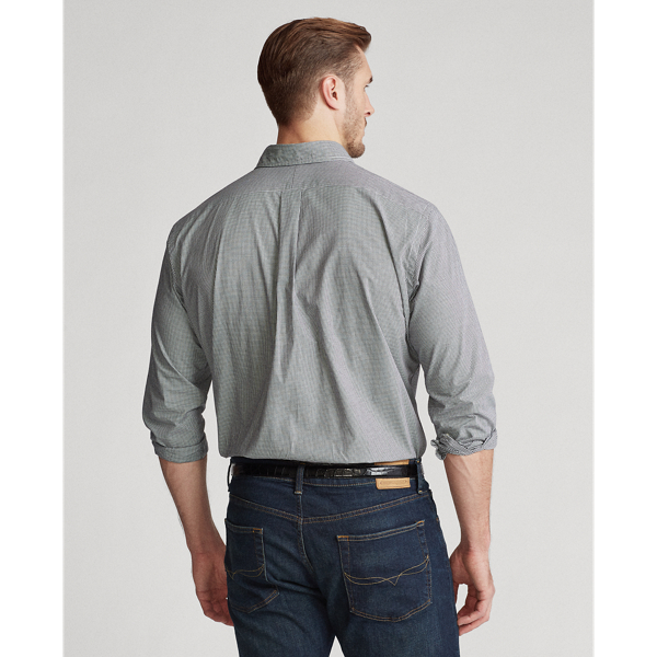 Blue/White Check Checked Poplin Shirt Big & Tall 4