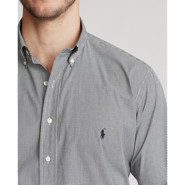 Blue/White Check Checked Poplin Shirt Big & Tall 5