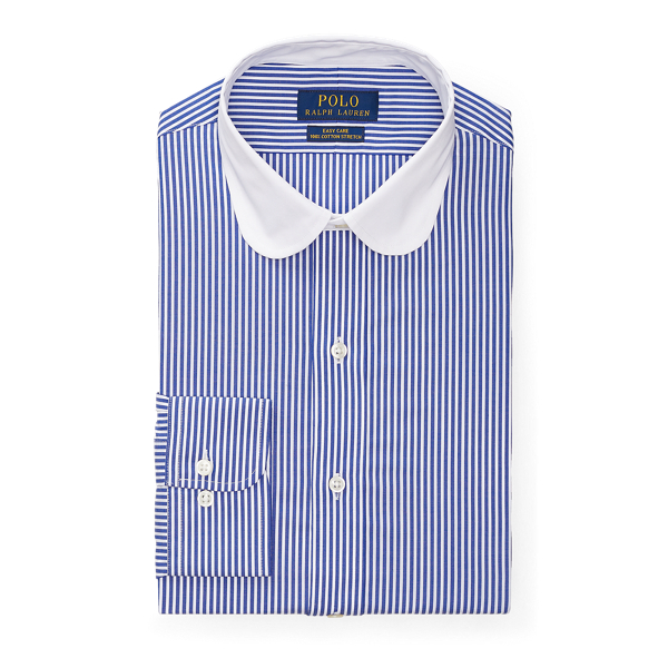 Royal/White Custom Fit Striped Shirt Polo Ralph Lauren 4