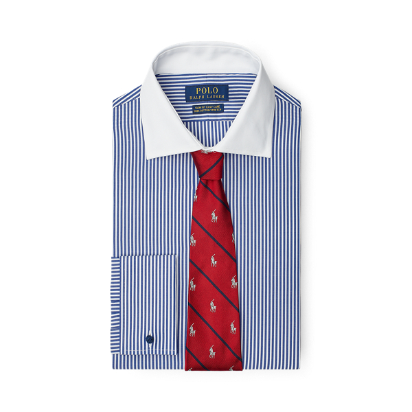 Slim Fit Striped Poplin Shirt Polo Ralph Lauren em 1