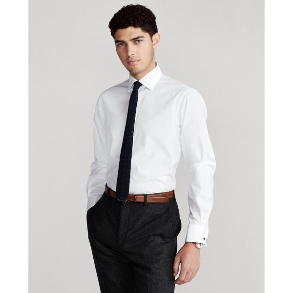 Easy Care Stretch Poplin Shirt with French Cuffs - All Fits