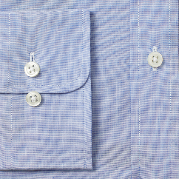 Mediterranean Blue Slim Fit Poplin Shirt Polo Ralph Lauren 9