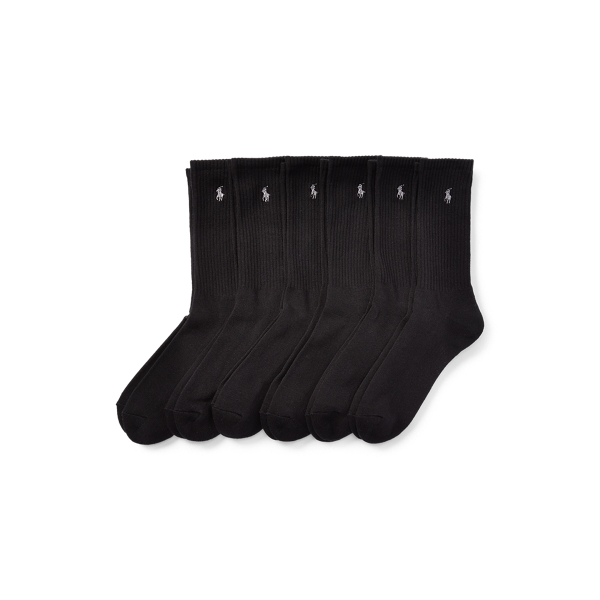 Polo ralph lauren classic crew socks 6 pack hotsell