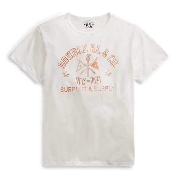 Cotton Jersey Graphic T-Shirt RRL em 1