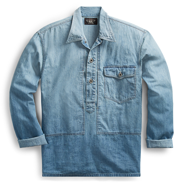 Indigo denim overhemd RRL in 1