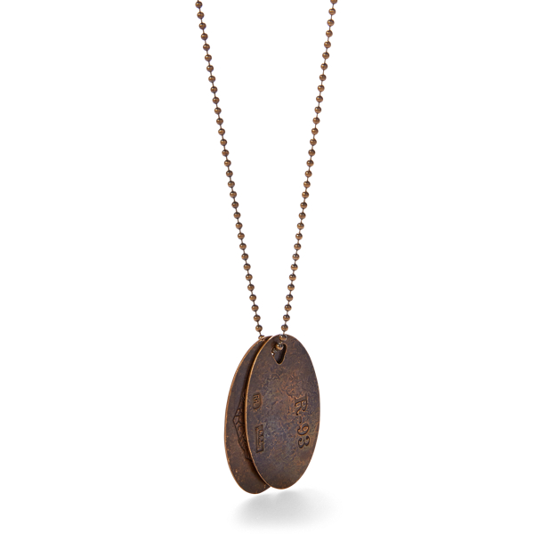 Brass Dog-Tag Necklace for Men | Ralph Lauren