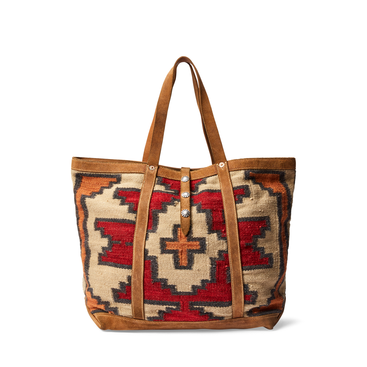 （US発）LAUREN RALPH LAUREN Woven ストロー トート Woven Straw Medium Brie Tote Bag