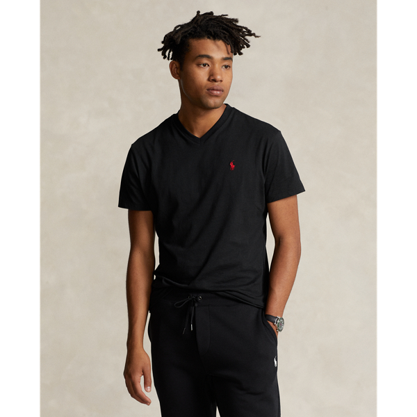 Polo neck black t shirt hotsell