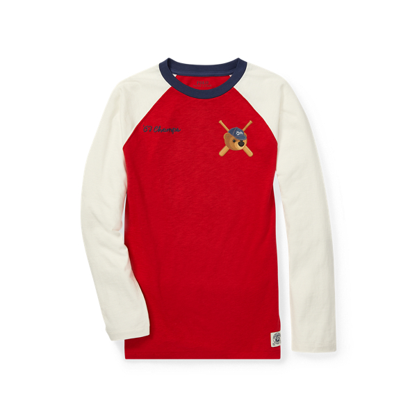 Baseball-T-Shirt mit Polo Bear Boys 6-14 Years in 1