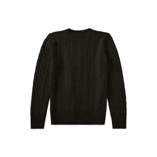 Kaschmirpullover mit Zopfmuster Boys 6-14 Years in Black 2