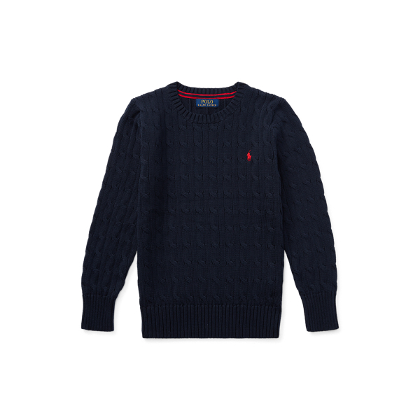 Cable Knit Cotton Sweater Ralph Lauren UK