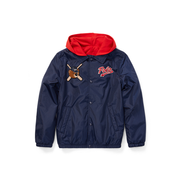 Polo Bear Hooded Coach Jacket Boys 6-14 Years in 1