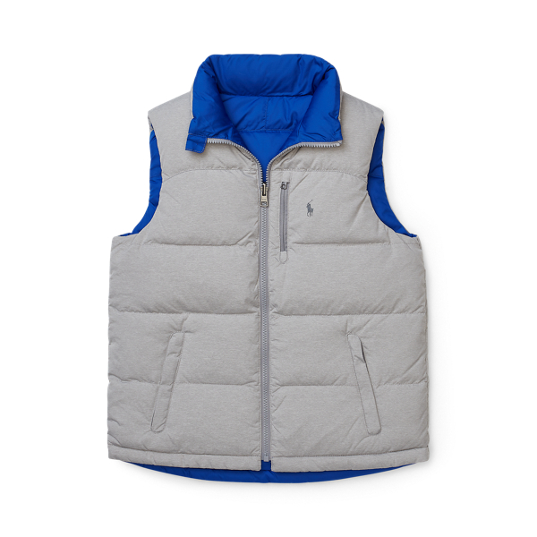 Reversible Quilted Down Vest Boys 6-14 Years 1