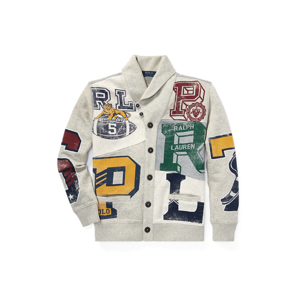 Patchwork-Strickjacke aus Baumwolle Boys 6-14 Years in 1
