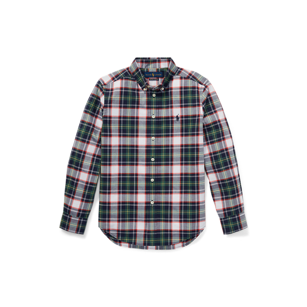 Plaid Stretch Cotton Shirt