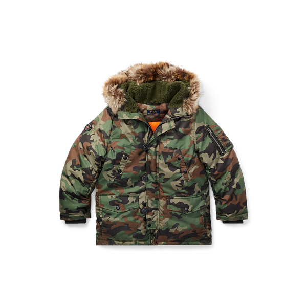 Faux-Fur-Trim Down Parka Boys 6-14 Years 1